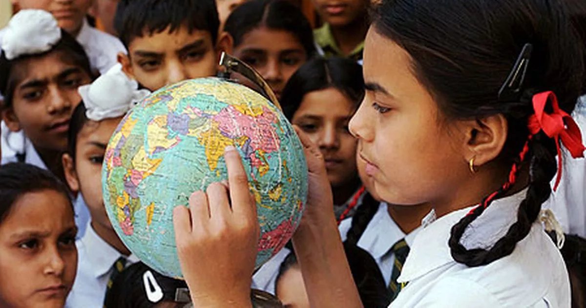 Colorful preparations for school festival with decorations and excited students